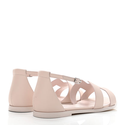 Hermes Calfskin Santorini Sandals 38 Rose Petale 4 of 9