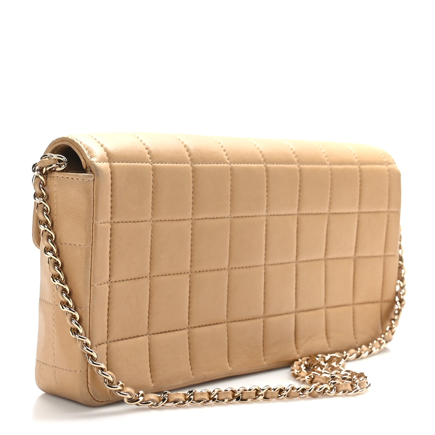 Chanel Lambskin East West Chocolate Bar Flap Beige 3 of 9