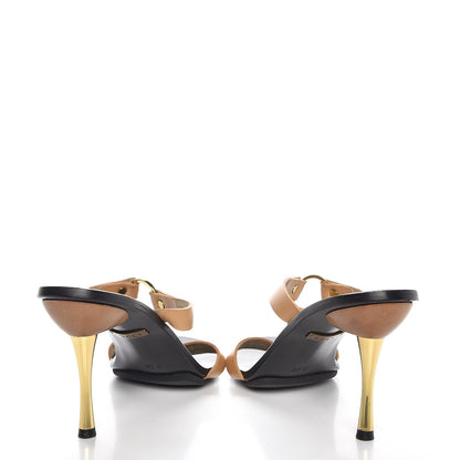 Gucci Calfskin Sandal Heels 37 Beige 6 of 9