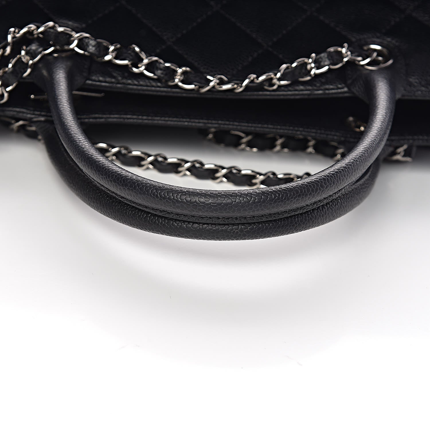 Chanel Soft Caviar CC Medium Top Handle Tote Black 13 of 14