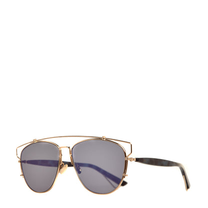 Christian Dior Metal Technologic Sunglasses Gold Blue 1 of 8