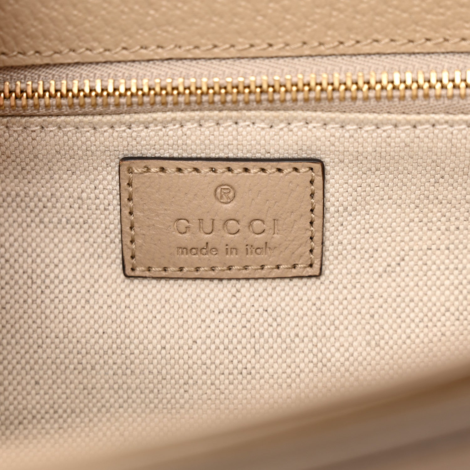Gucci GG Supreme Monogram Textured Dollar Calfskin Horsebit 1955 Shoulder Bag Beige Mystic White Oatmeal 6 of 15