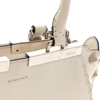 Fendi Vitello Scalloped Studded Mini 3Jours Tote Ice Cloude 13 of 14