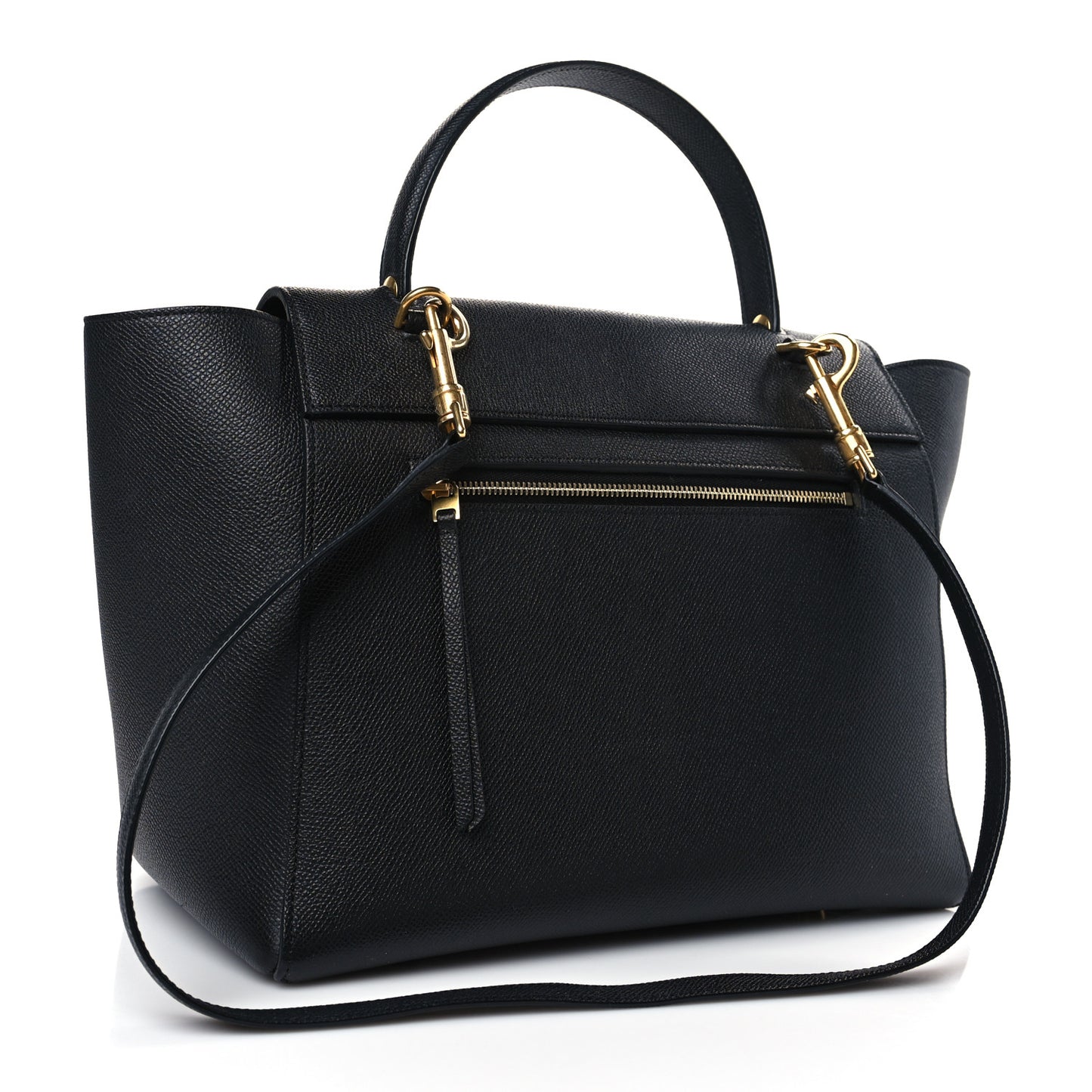 Grained Calfskin Mini Belt Bag Black
