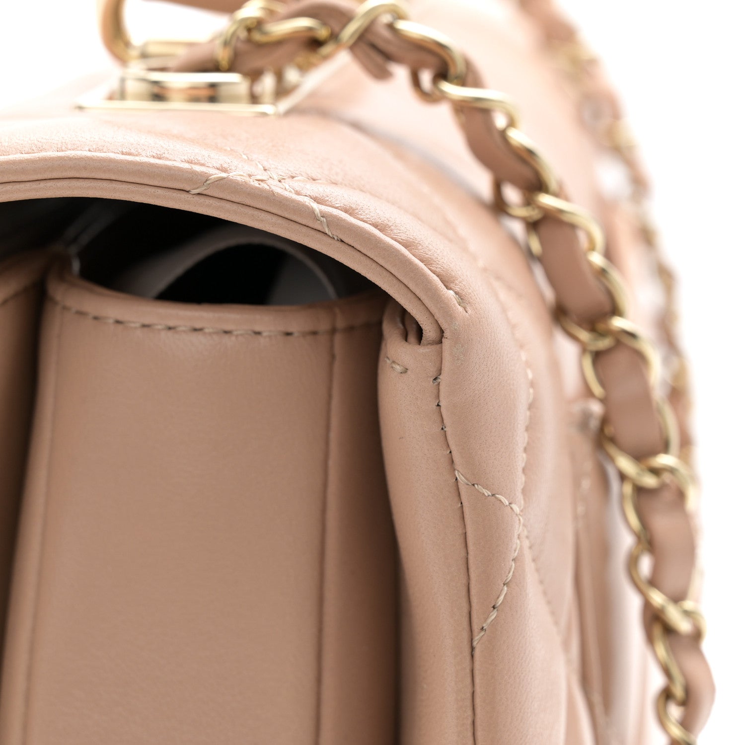 Chanel Lambskin Quilted Medium Trendy CC Flap Dual Handle Bag Beige 11 of 11