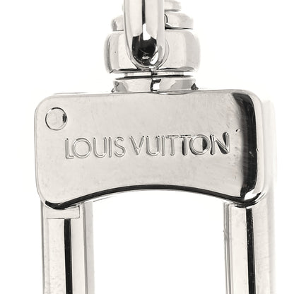 Louis Vuitton Metal Palladiium Finish LV Initiales Bag Charm Key Holder Silver 3 of 4