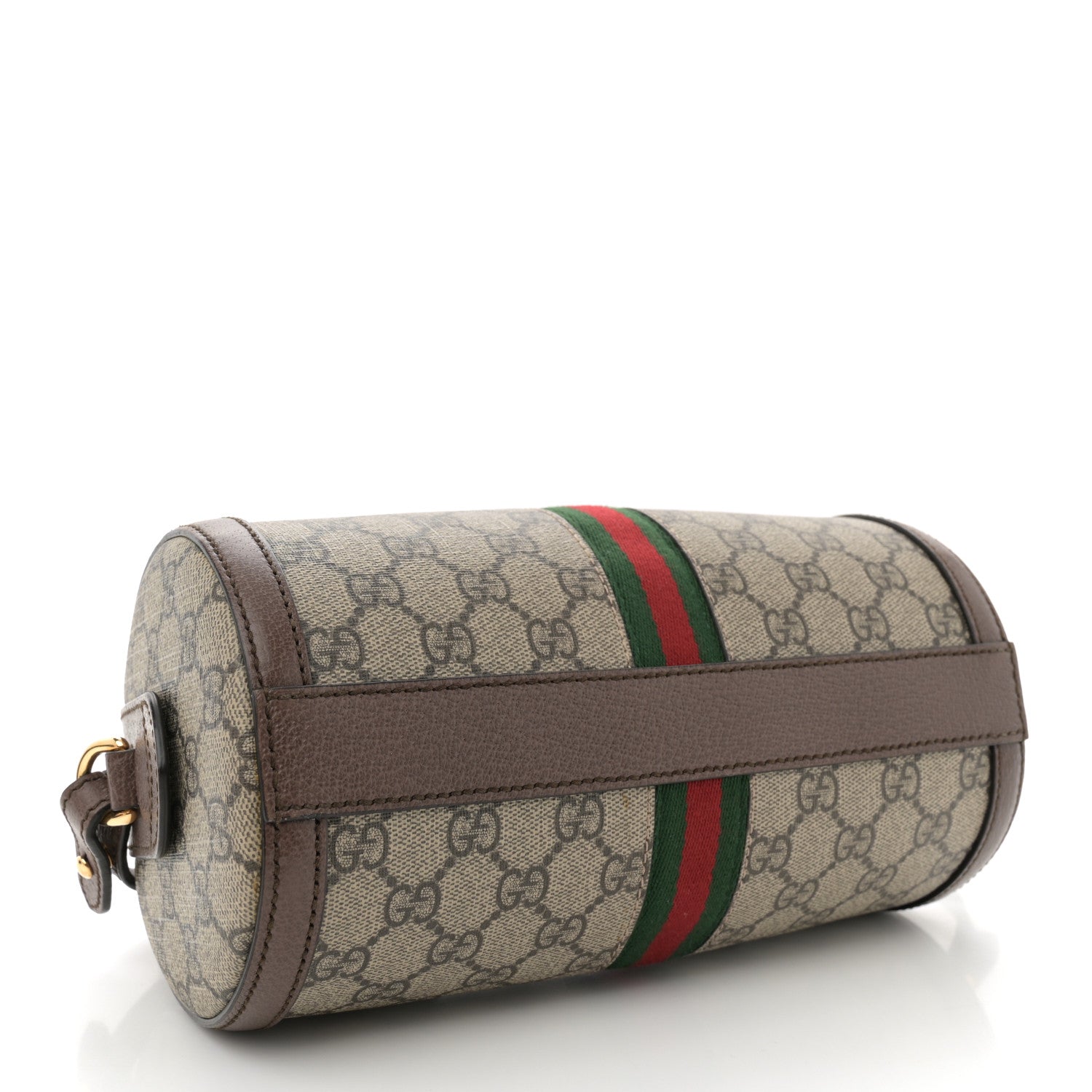 Gucci GG Supreme Monogram Web Small Ophidia Boston Bag Beige New Acero 4 of 11