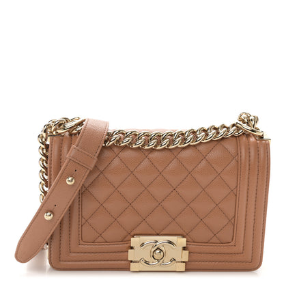 Chanel Caviar Quilted Small Boy Flap Brown 1 of 11