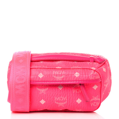 MCM Visetos Small Original Crossbody Bag Neon Pink 1 of 8