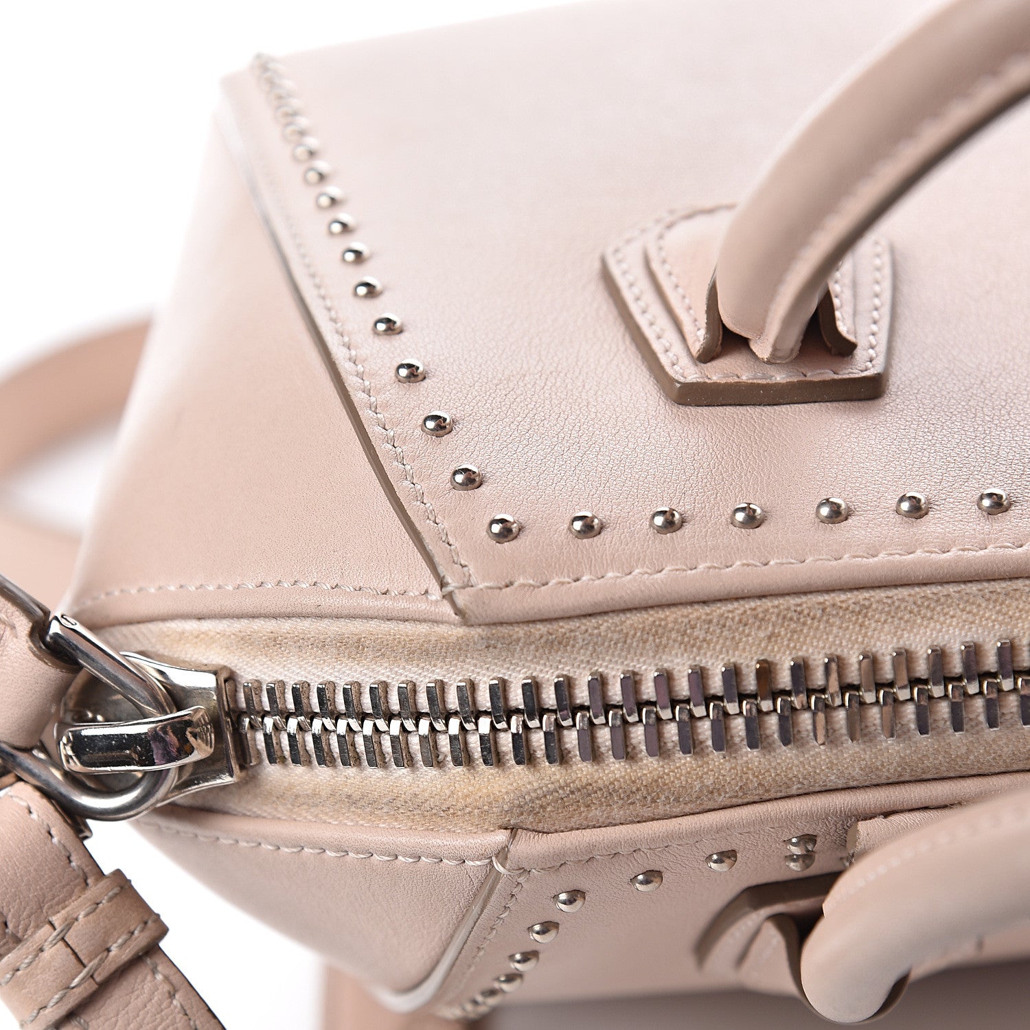 Givenchy Calfskin Mini Studded Antigona Nude Pink 17 of 21