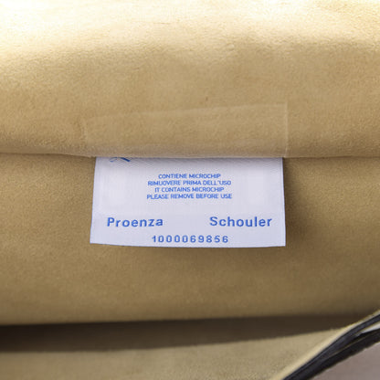 Proenza Schouler Pebbled Calfskin Double Sided PS Courier Bag White 7 of 12