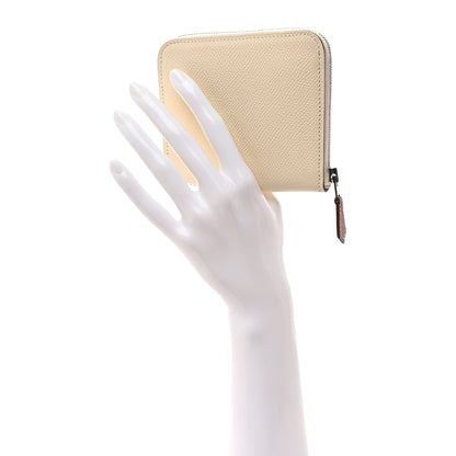 Hermes Epsom Silk'in Compact Wallet Nata Colvert 2 of 11