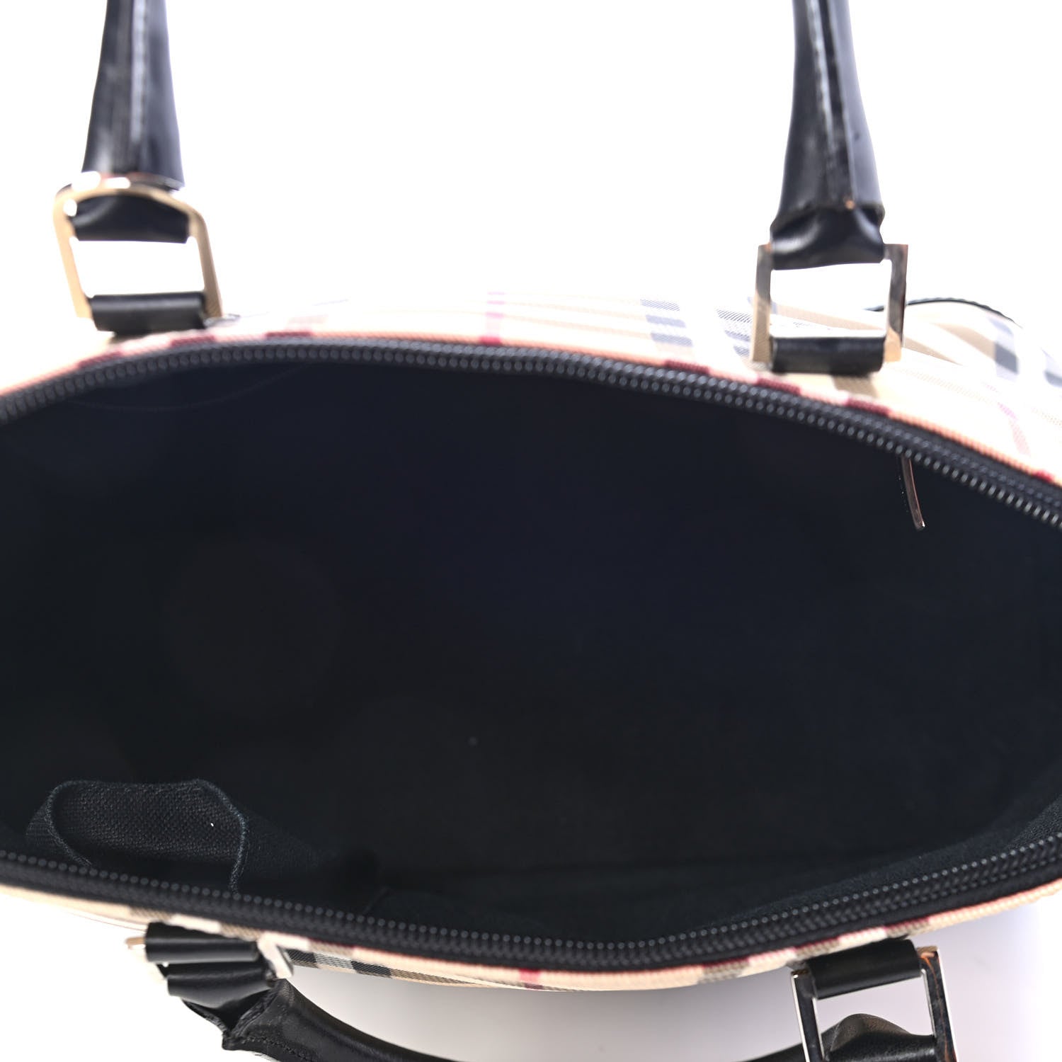 Burberry House Check Large Bowler Tote Black 7 of 8