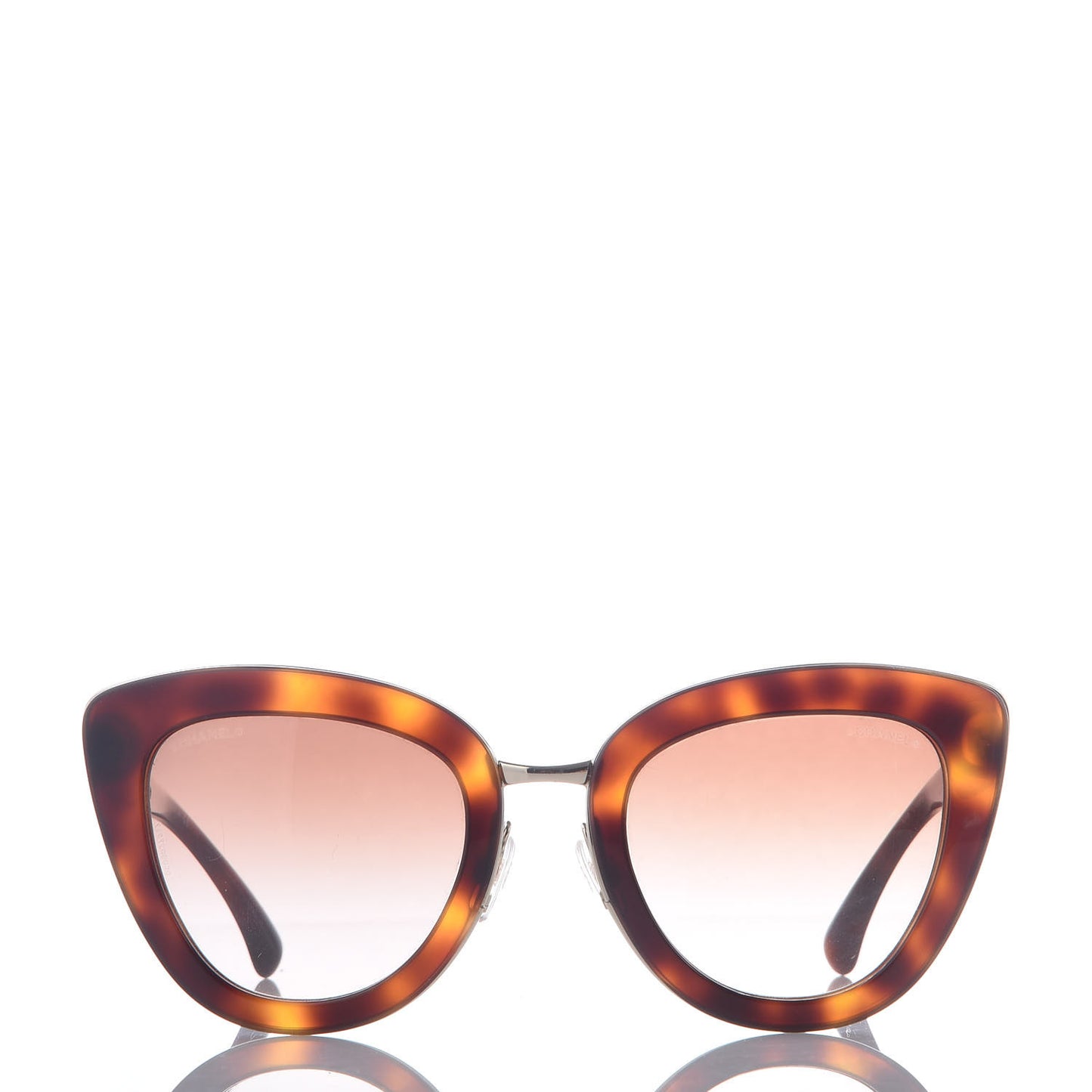 Cat Eye Quilted Sunglasses 5368 Tortoise