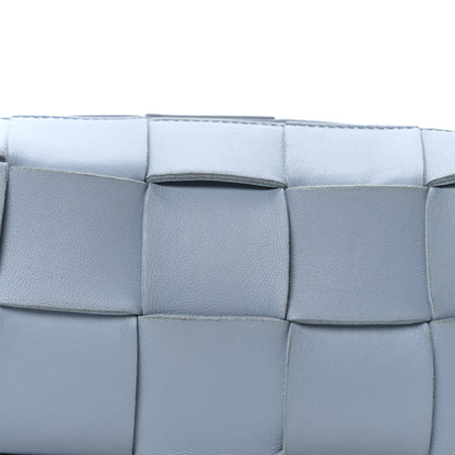 Bottega Veneta Lambskin Maxi Intrecciato Small Brick Cassette Bag Blue 7 of 9