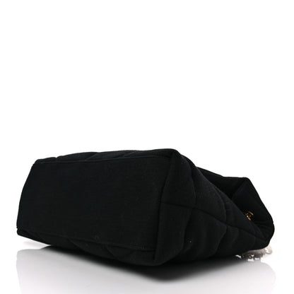 Saint Laurent Wool Jersey Quilted Medium Loulou Puffer Monogram Chain Black 5 of 7