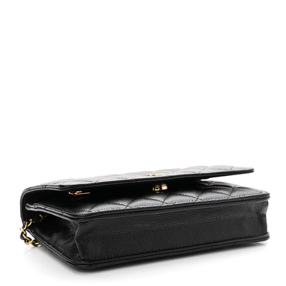 Chanel Caviar Quilted Wallet on Chain WOC Black 4 of 14