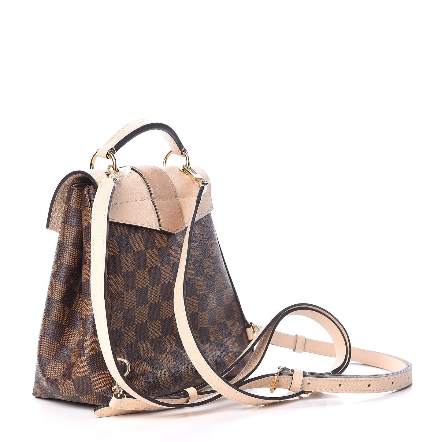 Damier Ebene Clapton Backpack Creme