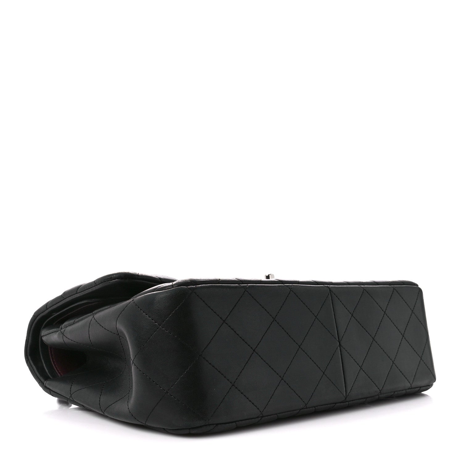 Chanel Lambskin Quilted Jumbo Double Flap Black 4 of 12
