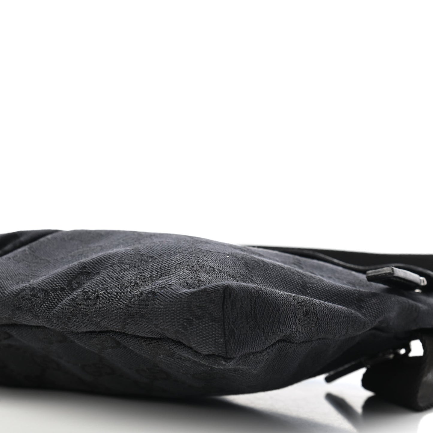 GG Monogram Double Pocket Belt Bag Black