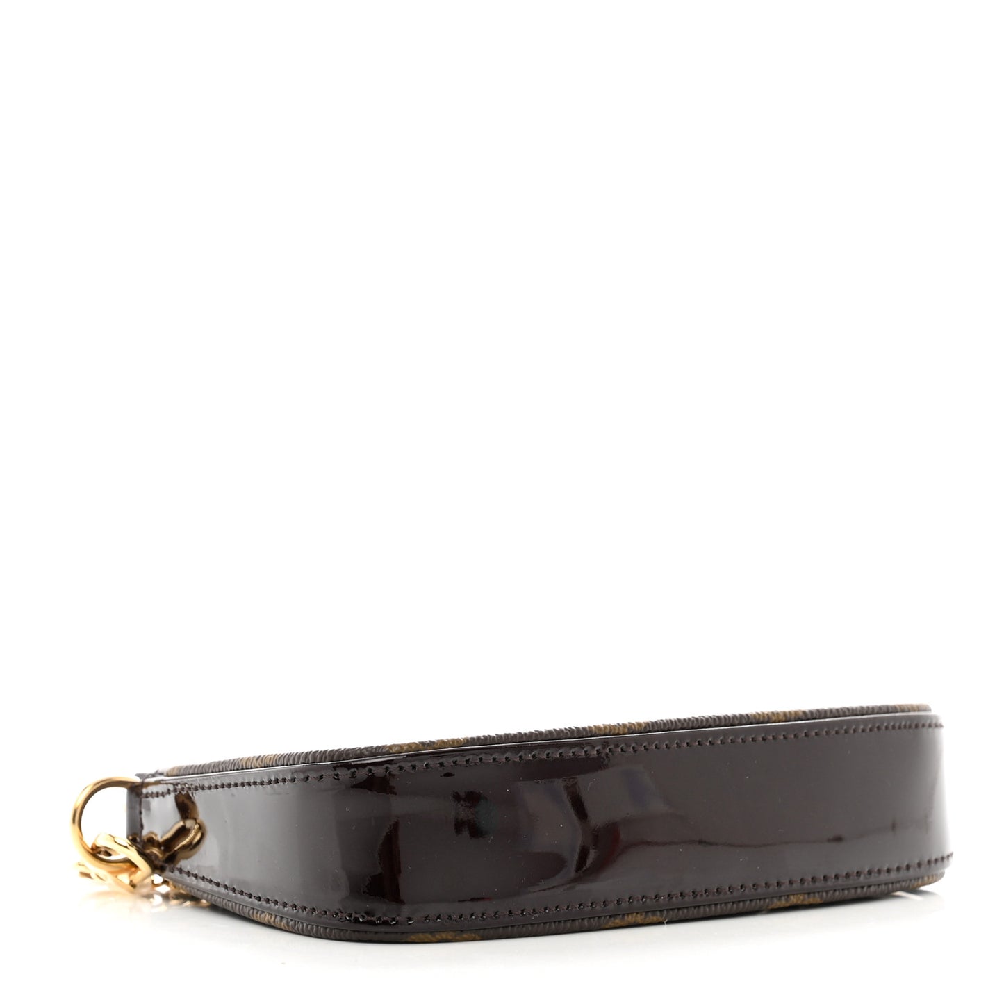 Vernis Monogram Mini Pochette Accessories Amarante