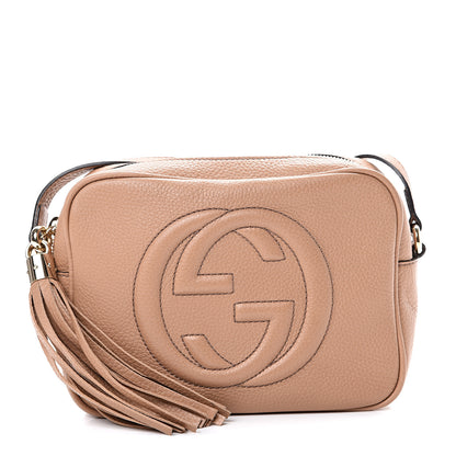 Gucci Pebbled Calfskin Small Soho Disco Bag Camelia 1 of 11