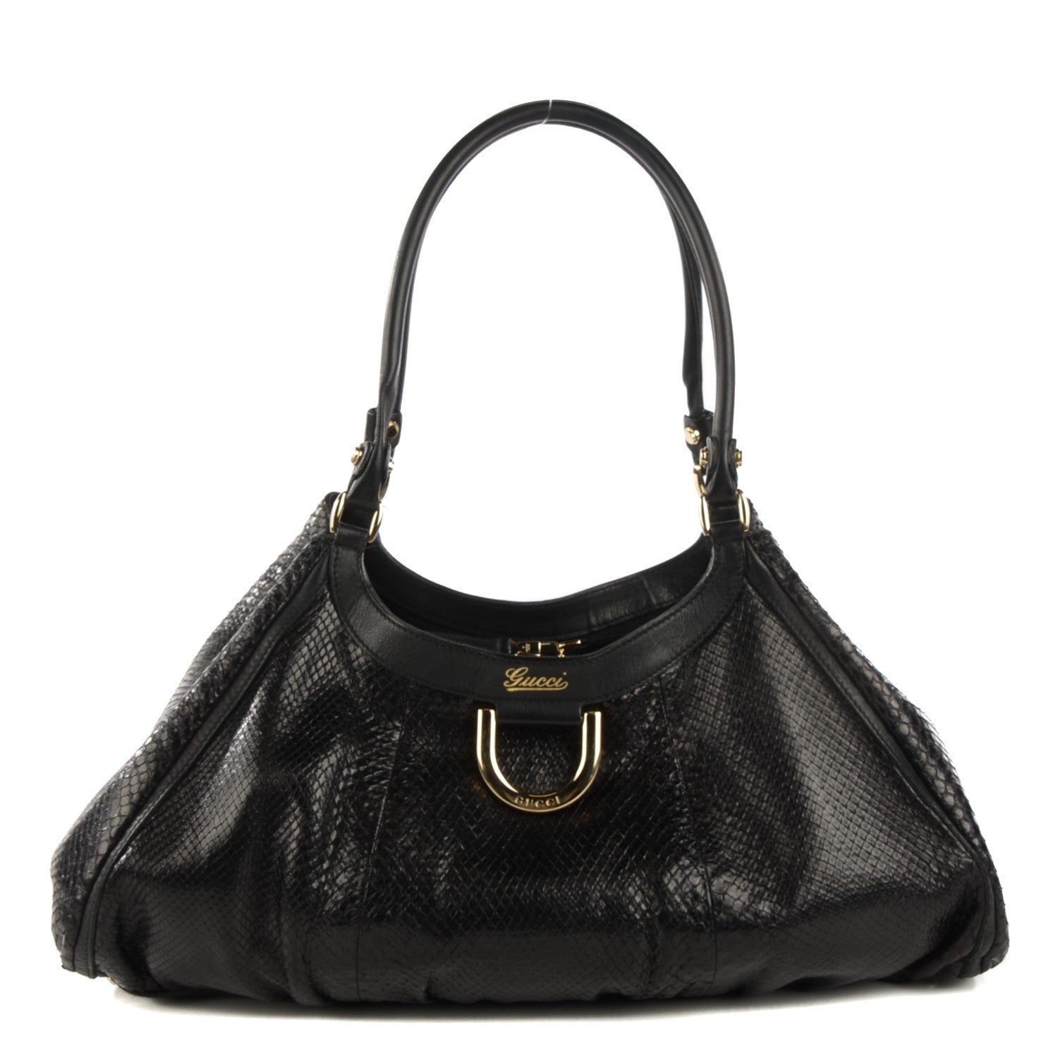 Gucci Python D Ring Hobo Black 1 of 10
