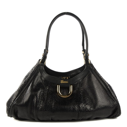 Gucci Python D Ring Hobo Black 1 of 10