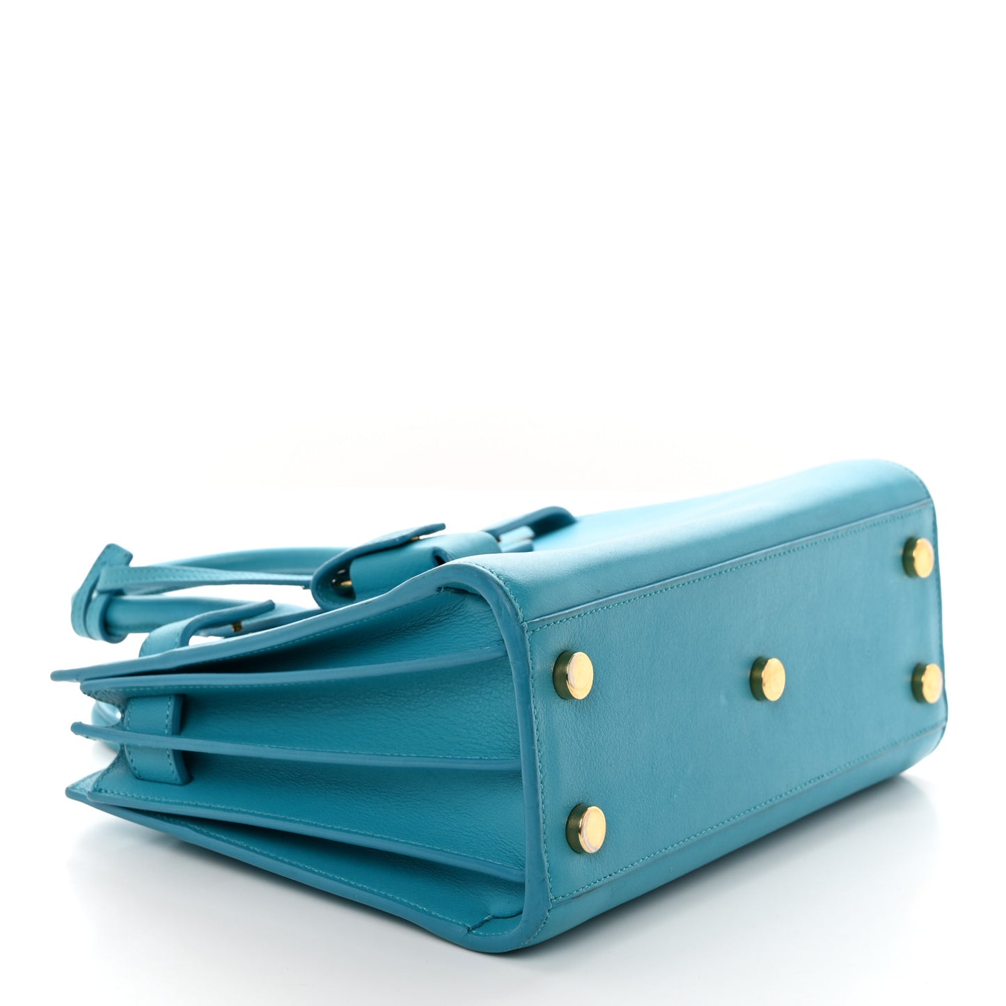 Calfskin Nano Sac De Jour Turquoise