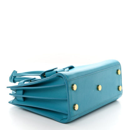 Saint Laurent Calfskin Nano Sac De Jour Turquoise 4 of 14