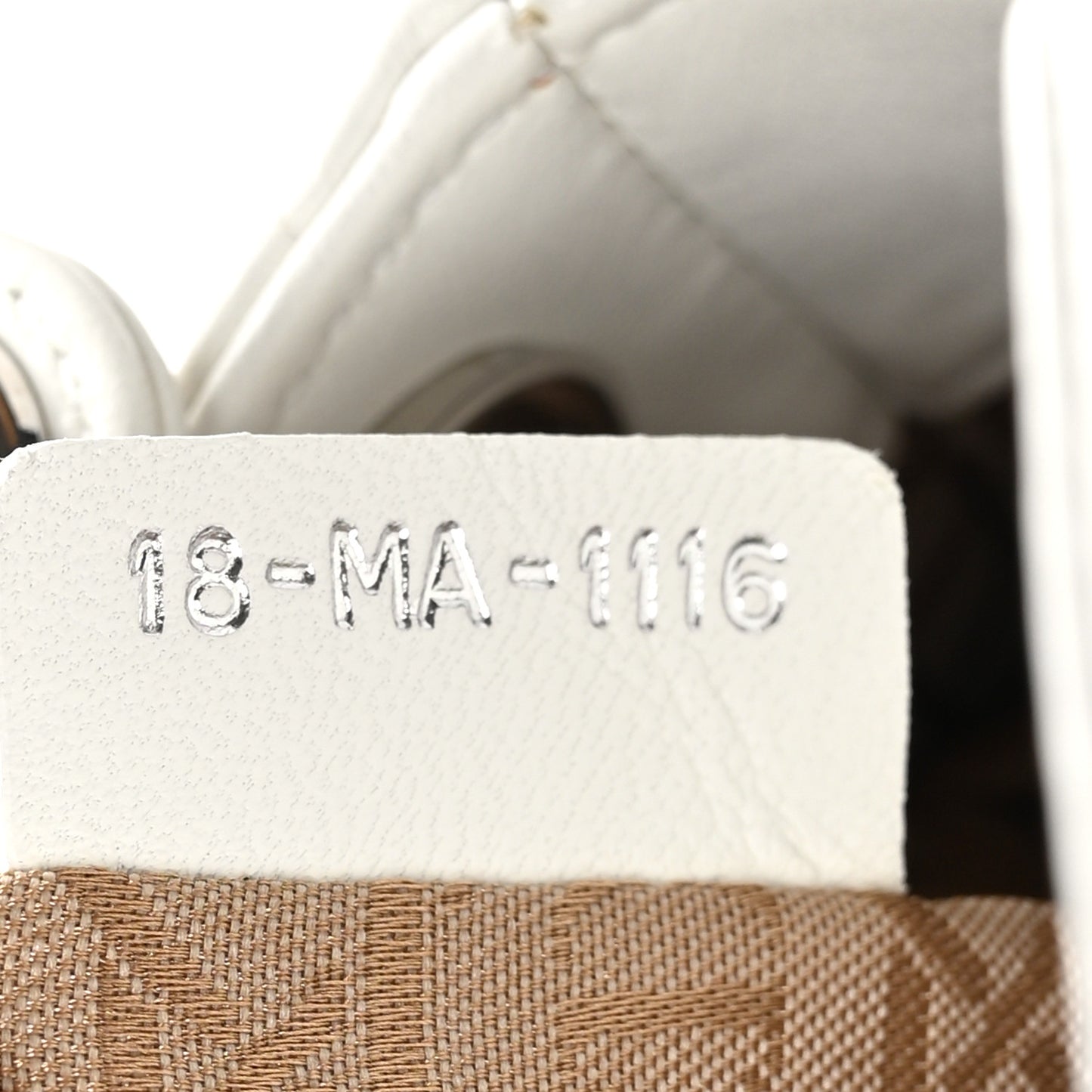 Lambskin Cannage Mini Lady Dior White