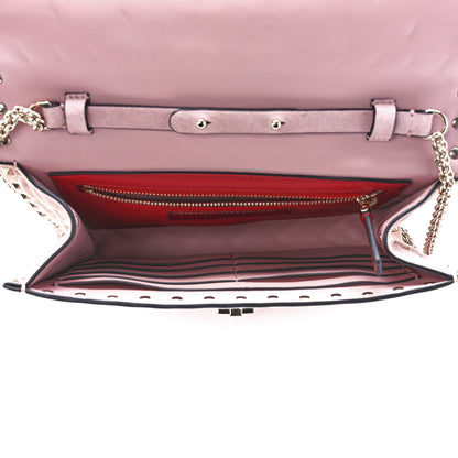Valentino Garavani Suede Rockstud Spike Wallet on Chain Loto 5 of 12
