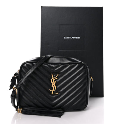 Saint Laurent Calfskin Matelasse Monogram Lou Camera Bag Black 10 of 10