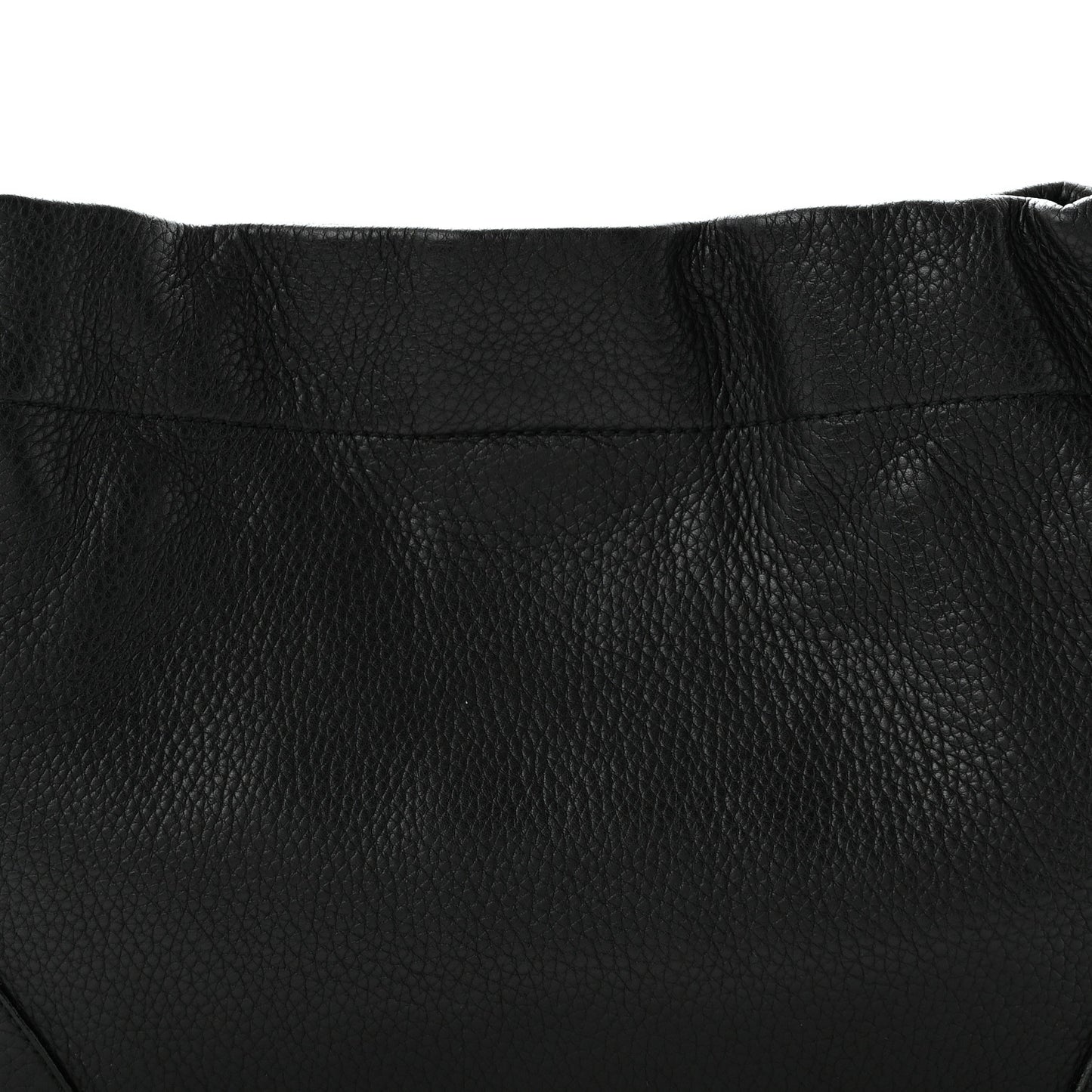 Vitello Daino Small Chain Shoulder Bag Black