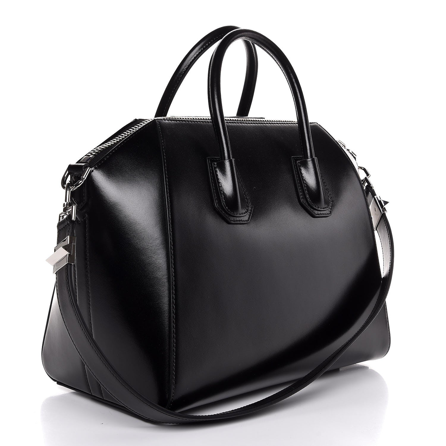 Givenchy Shiny Lord Calfskin Medium Antigona Black 4 of 8