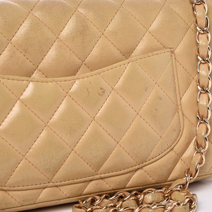 Chanel Lambskin Quilted East West Flap Beige 11 of 17