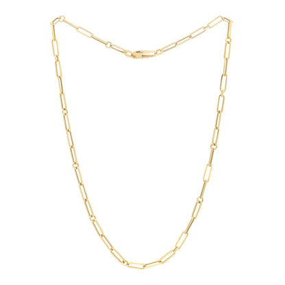 Roberto Coin 18K Yellow Gold Paper Clip Link Necklace 3 of 4