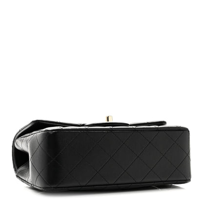 Chanel Lambskin Quilted Mini Top Handle Rectangular Flap Black 4 of 11