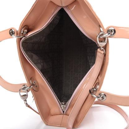 Christian Dior Patent Cannage Large Lady Dior Light Pink 5 of 15
