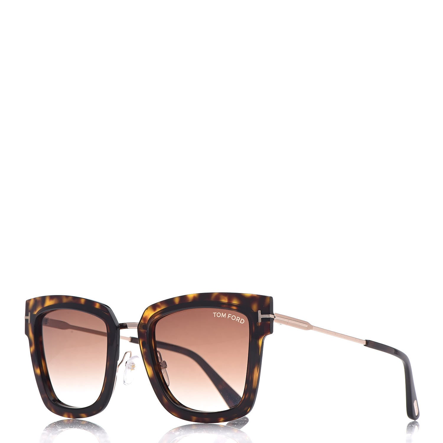Tom Ford Lara Sunglasses TF573 Havana Brown 2 of 16