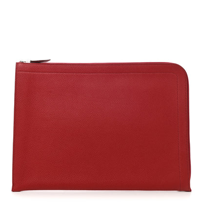 Hermes Evercolor Zip Tablet Portfolio Rouge Vif 1 of 6