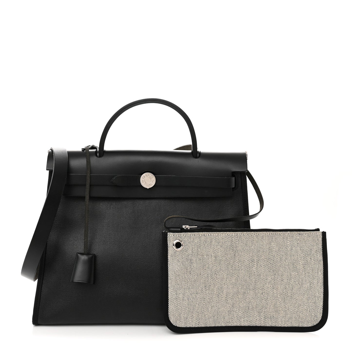 Toile H Berline Vache Hunter Herbag Zip PM 31 Black Ecru