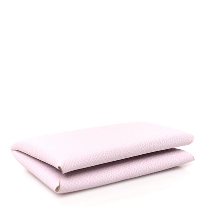 Hermes Epsom Calvi Card Case Mauve Pale 4 of 8