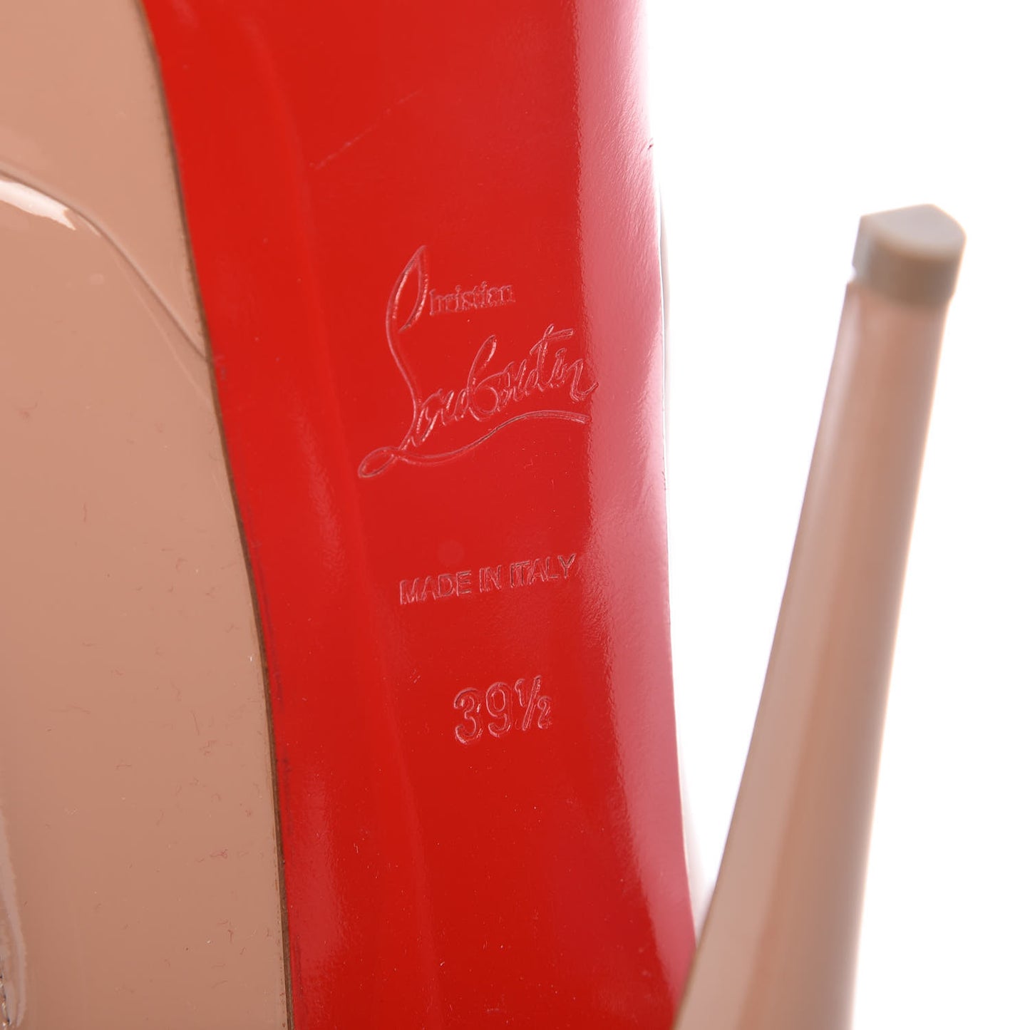 Patent Lady Peep 150 Pumps 39.5 Nude