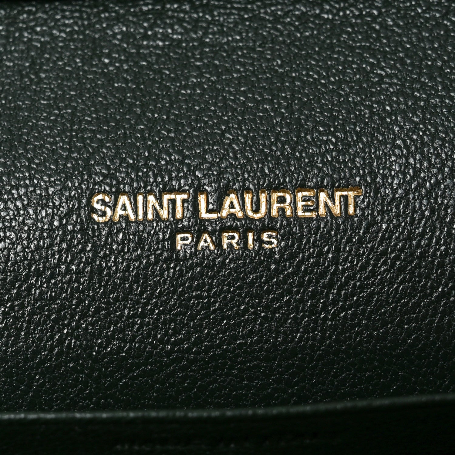 Saint Laurent Lambskin Diamond Quilted Becky Chain Wallet Vert Fonce 6 of 10