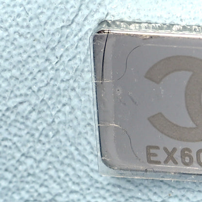 Chanel Perforated Lambskin Quilted Mini Rectangular Flap Light Blue Light Purple White 7 of 11