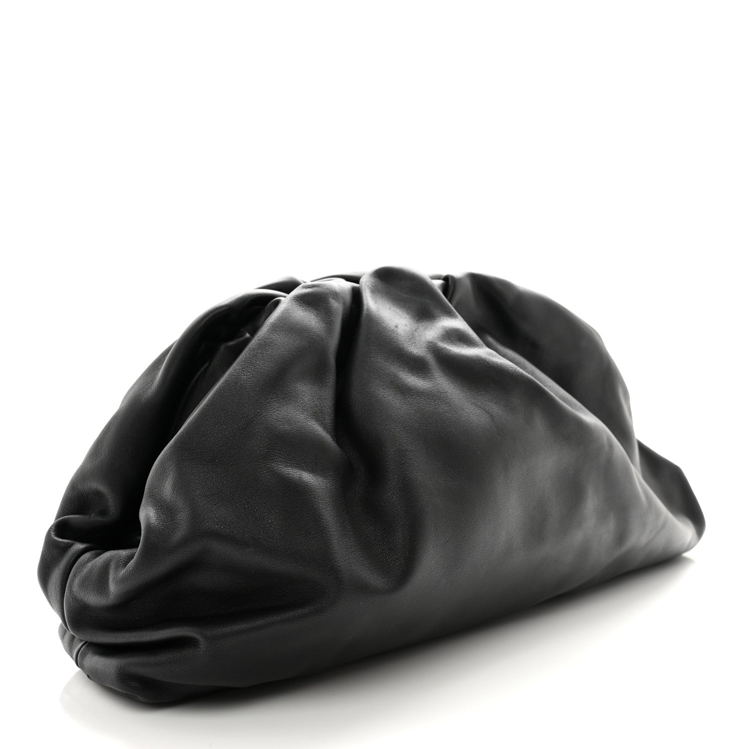 Bottega Veneta Smooth Butter Calf The Pouch Oversized Clutch Black 3 of 11