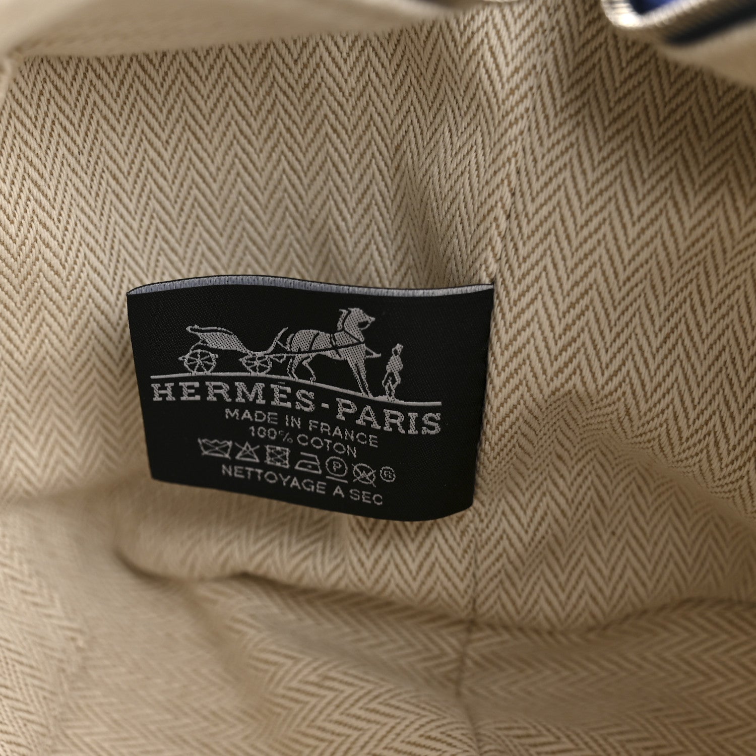 Hermes Canvas Small Bride-A-Brac Pouch Marine 6 of 6