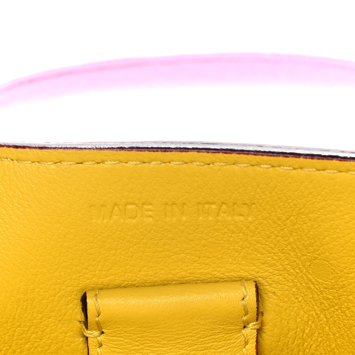 Bullcalf Mini Diorissimo Tote Pink Yellow