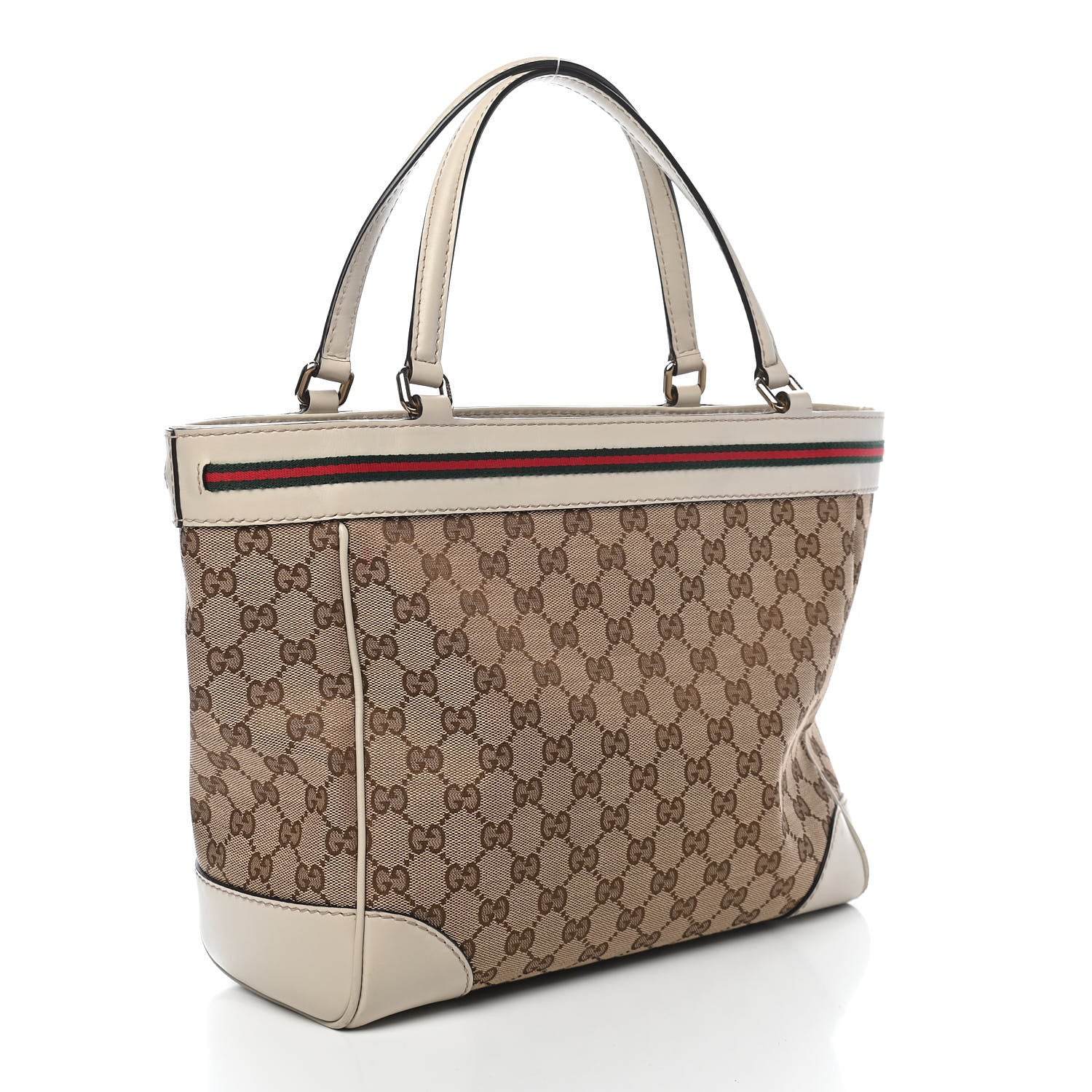 Gucci Monogram Web Medium Mayfair Tote Off White 3 of 9